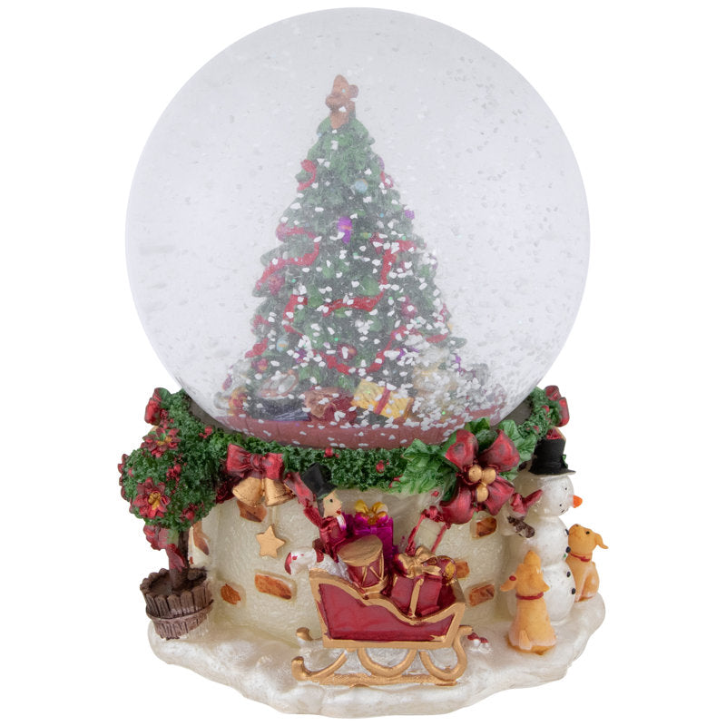 6.5" Christmas Tree Musical Snow Globe