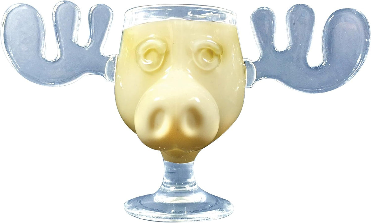 National Lampoonâ€™s Christmas Vacation Griswold Moose Mugs â€“ Holiday Drinkware Set, Movie Collectible Cups, Gag Gift, White Elephant for Adults Kids and Family - 8 oz glass