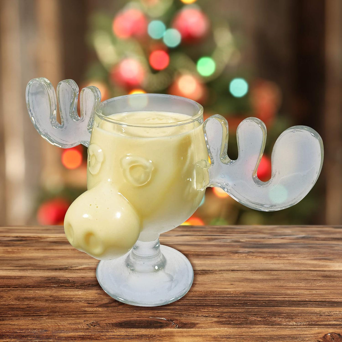 National Lampoonâ€™s Christmas Vacation Griswold Moose Mugs â€“ Holiday Drinkware Set, Movie Collectible Cups, Gag Gift, White Elephant for Adults Kids and Family - 8 oz glass