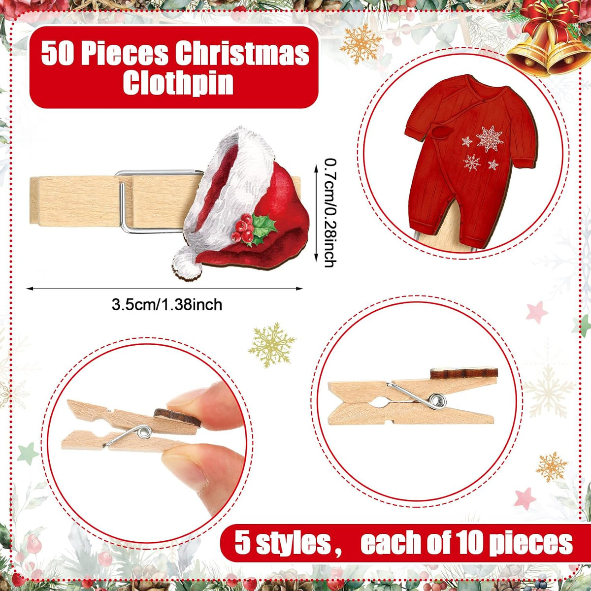 Patelai 321 Pcs Christmas Santa Baby Shower Game Supplies Set
