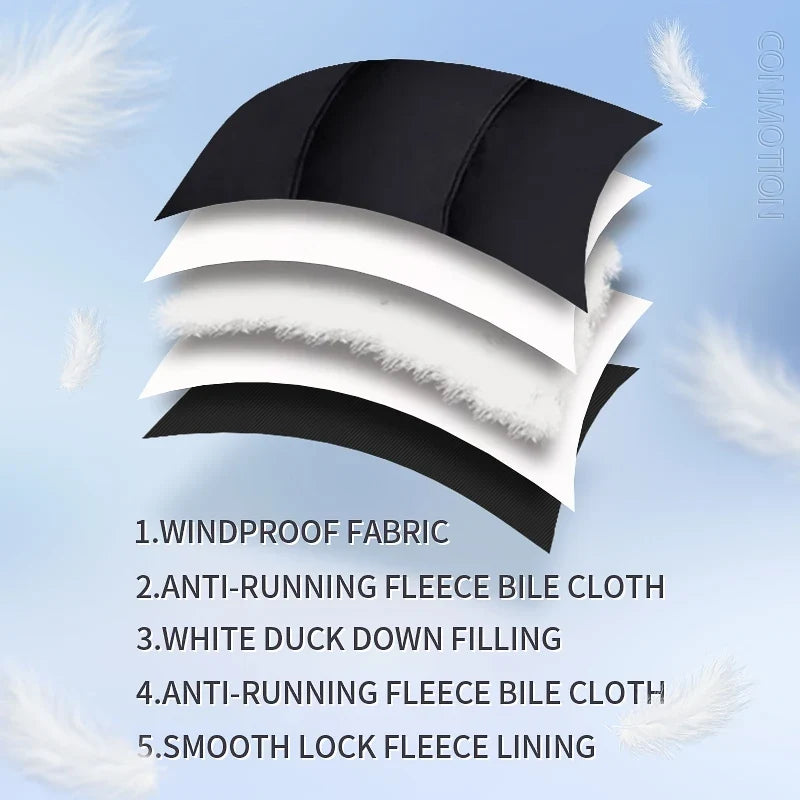 Down Coat Parkas Outdoor Casual White Duck Down Jacket Men Winter Men's Coat Windproof Removable Cap Parkas Solid Color Outdoor Casual Hooded Overcoat Clothes