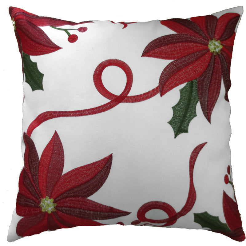 Bloomy Embroidered Pillow Cover