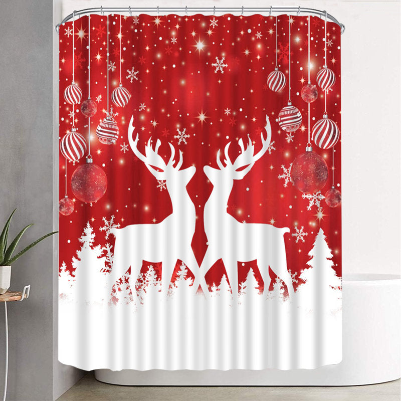 Dubreuze Elk Shower Curtain with Hooks Included