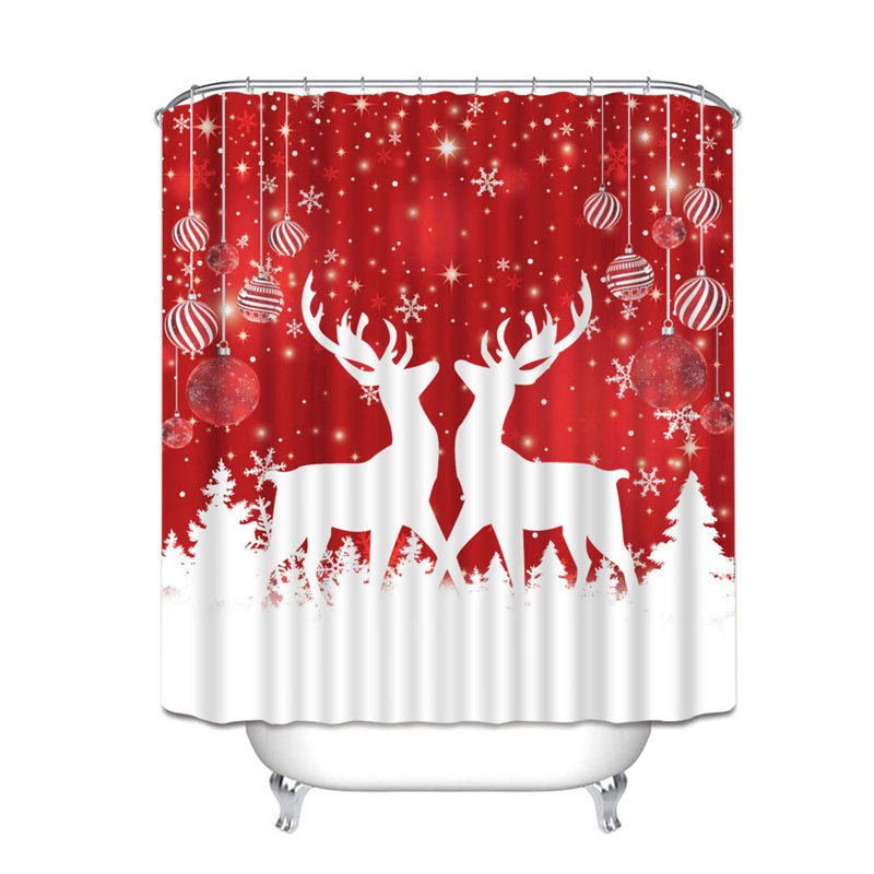 Dubreuze Elk Shower Curtain with Hooks Included