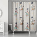Ewdoksia Plaid Shower Curtain