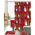 Floral Shower Curtain with Hooks Included