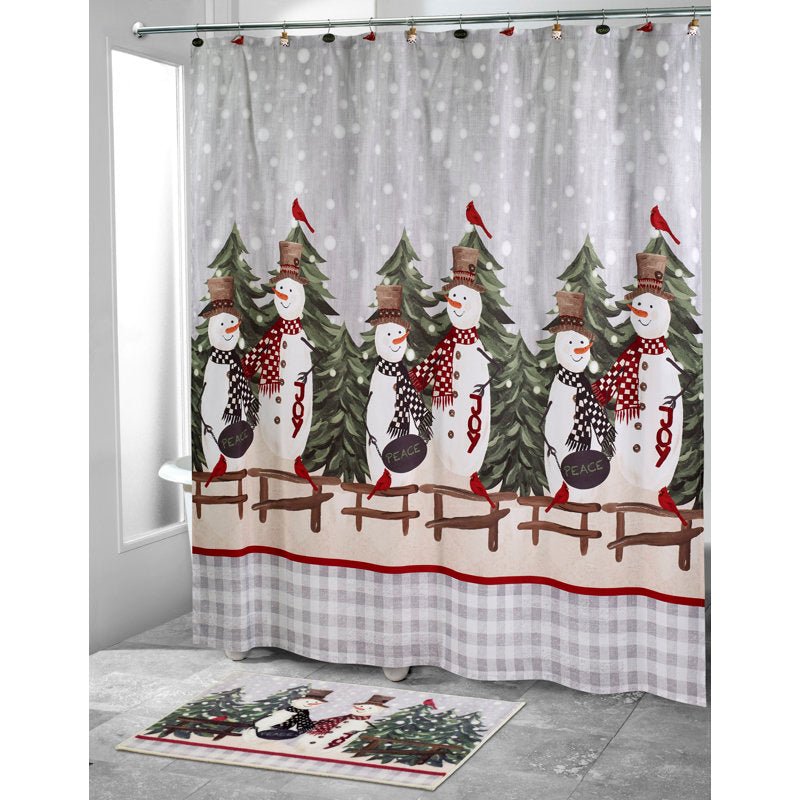 Holsinger Geometric Shower Curtain