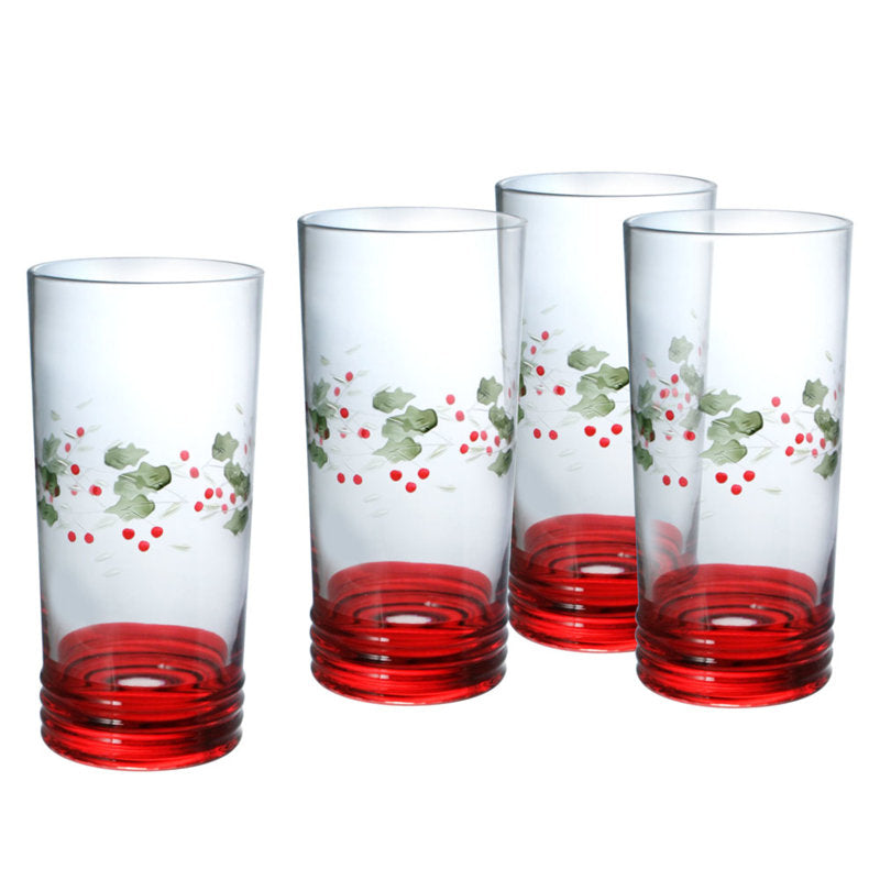 Pfaltzgraff Winterberry Cooler Glasses 20-Ounce