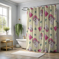 Pink Festive - 1 Piece Standard Shower Curtain