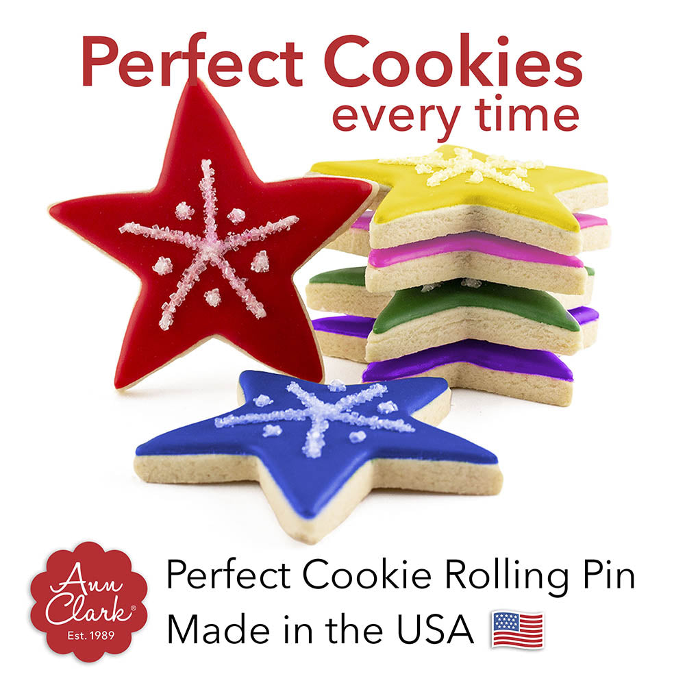 Perfect Cookie Rolling Pin 5/16-in. Depth for Thicker Cookies