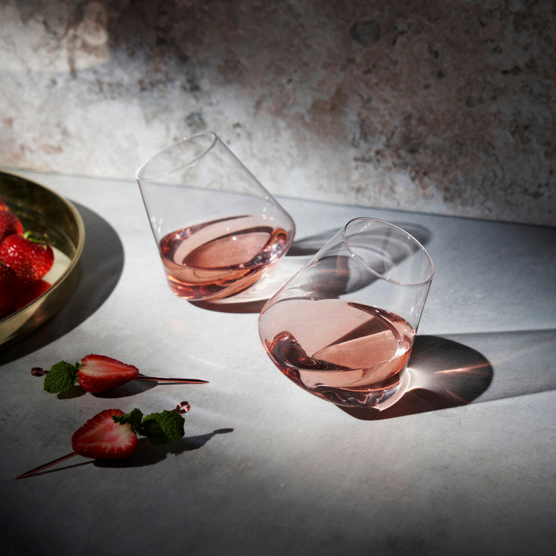 Raye Rolling Crystal Wine Glasses