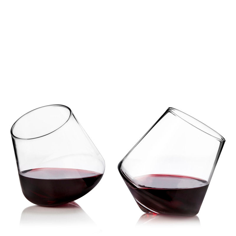 Raye Rolling Crystal Wine Glasses