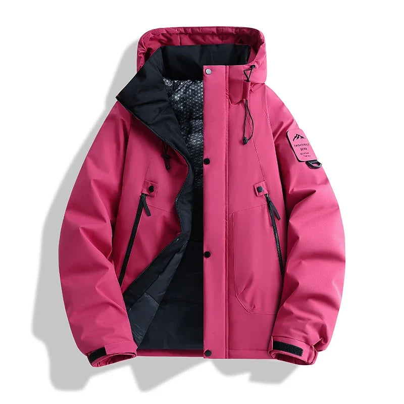 Winter Windproof Warm Puffer Jacket Men's Waterproof Outdoor Couple Thick Coat Casual Graphene Hooded Multi-Pocket Parkas