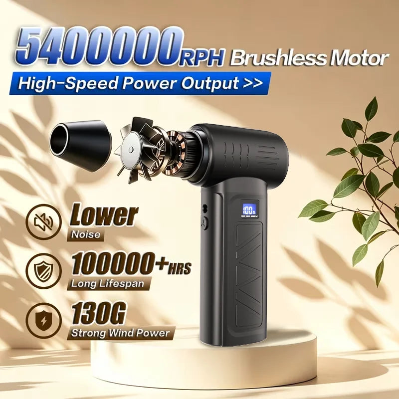 Car Cleaning Dust Blower, Fast Charging, Suitable for Computer Keyboard Cleaning, Lightweight Design for Car and Home Use