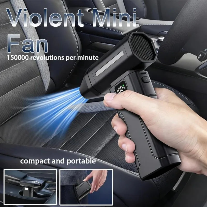 150000RPM X8 Turbo Jet Fan Blower Air Blower Turbo Super Powerful Air Duster Handheld Mini Dust Cleaner Duster Gun Cleaning Tool