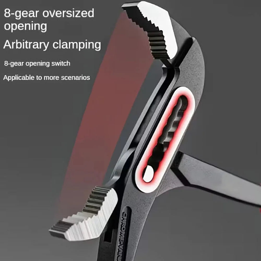 1pc Water Pump Pliers Quick-Release Plumbing Pliers Pipe Wrench Adjustable Water Pipe Clamp Pliers Household Hand Tool Multitool