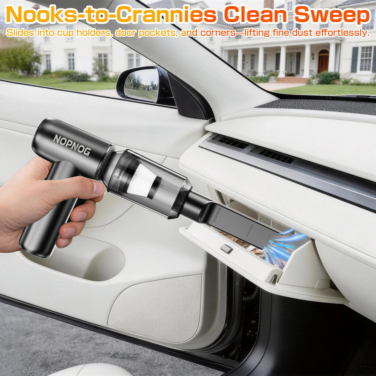 Car Vacuum Cleaner Air Duster Electric Dust Collector Air Blower Turbo Fan Cleaning Tools Hair Dryer Auto Accessories for Home Outdoors Camping Truck RV Trailer Universal