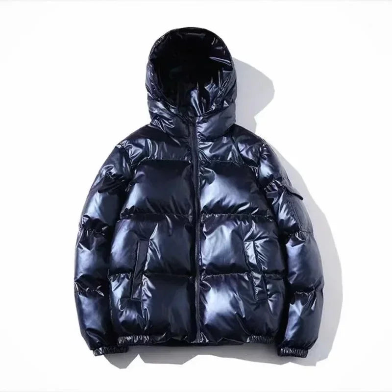 Coat Parka Winter Parka Men Thick Hooded 2025 Thicken Warm Harajuku Coat Male Casual Solid Color Fashion Jackets Women Windproof Outwear