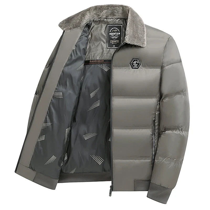 Men's Winter Thick Warm Middle-aged and Elderly Cotton Jacket New Cotton Jacket High-end Men's Winter Jacket