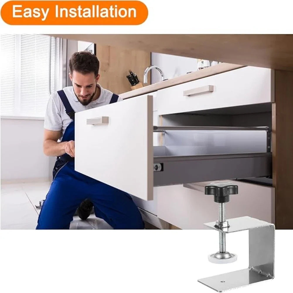 1-6Pcs Cabinet Hardware Jig Drawer Fixing Clip Woodworking Jig Home Furniture Accessories Front Installation Clamps Hand Tool