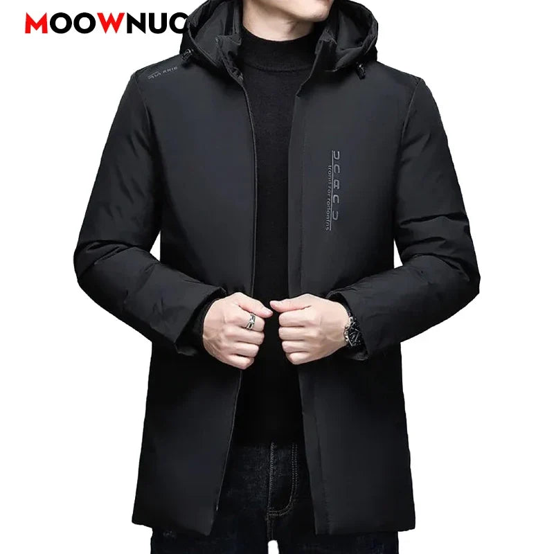 Men's Fashion Windbreaker Winter Parka Male Jacket Men Clothing Casual Warm Autumn Coat Streetwear Outdoors Windproof New