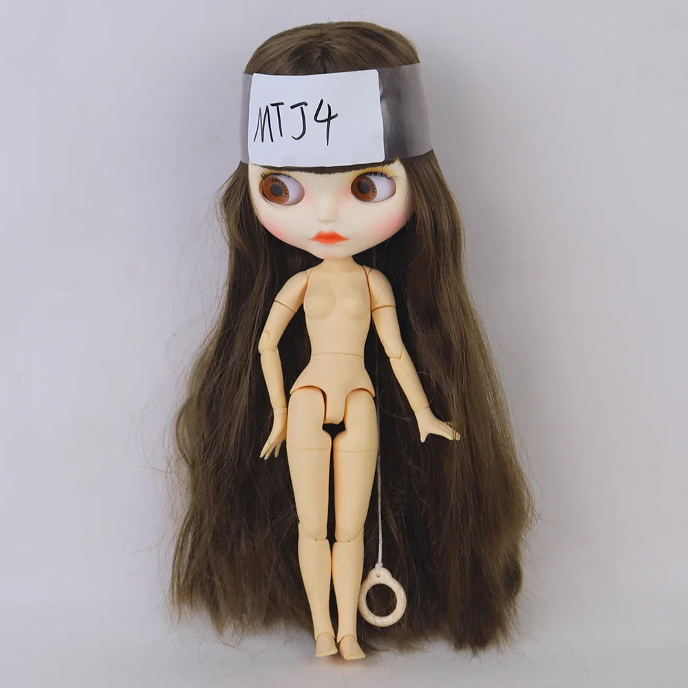 (MTJ) ICY Blyth Doll 19 Joint 30CM Matte/Glossy Face Doll, No Extra Hands, DIY Girls' Toy, Special Sale Clearance