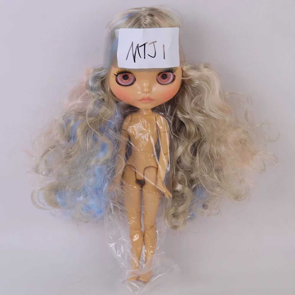 (MTJ) ICY Blyth Doll 19 Joint 30CM Matte/Glossy Face Doll, No Extra Hands, DIY Girls' Toy, Special Sale Clearance