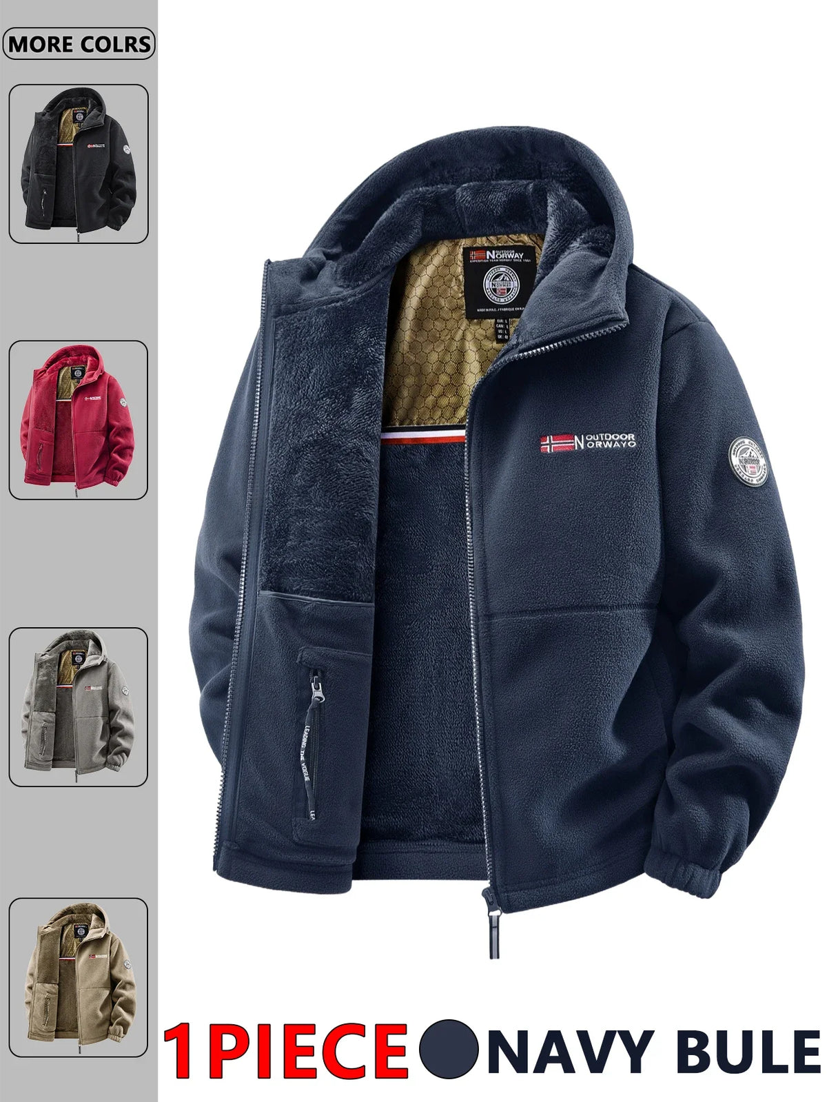 Men's Winter Jacket Men's Autumn and Winter Outdoor Hooded Jacket, Single Piece, Suitable for Everyday Wear at Home, Travel, Parties, Commuting, Outdoor Fashion, Versatile, Stylish, Streetwear, Travel Apparel.