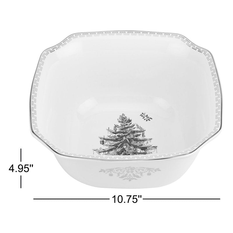 Spode Christmas Tree Gold Square Bowl