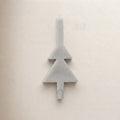 Pine/Christmas Tree Scented Jar Candle with Ceramic Holder