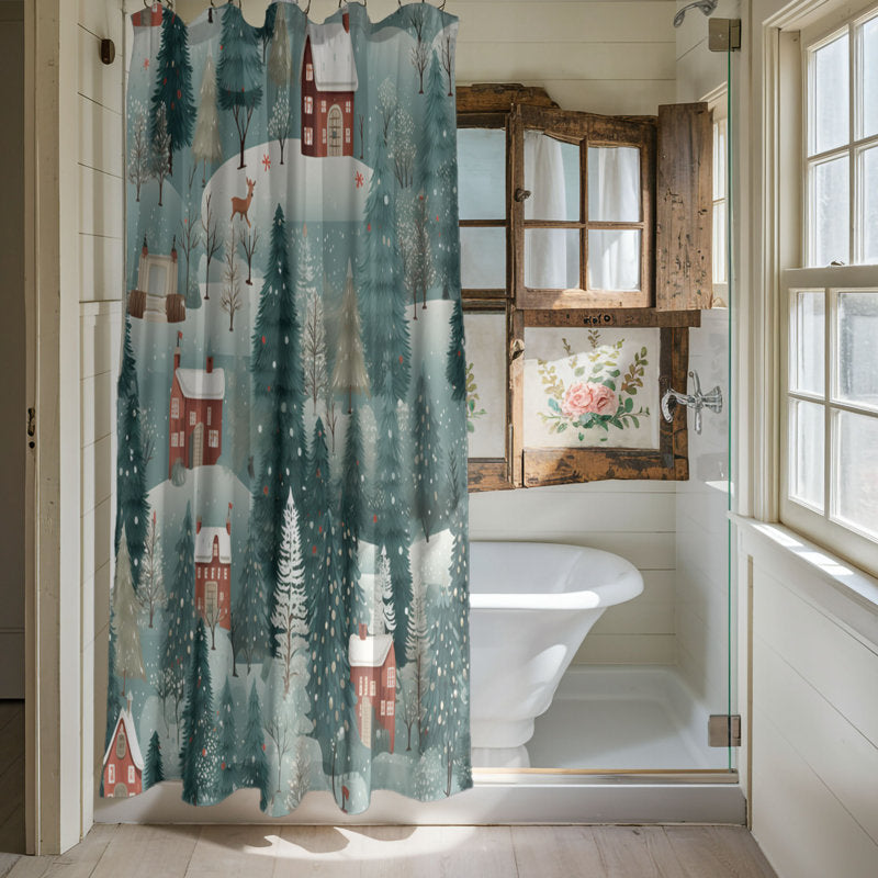 Xmas Town - Premium Shower Curtain