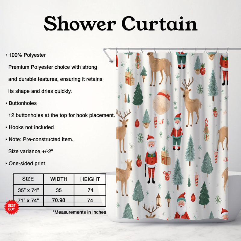 Yule Gold - Premium Shower Curtain