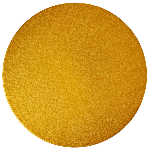 16" Round Gold Foil Cake Board Drum